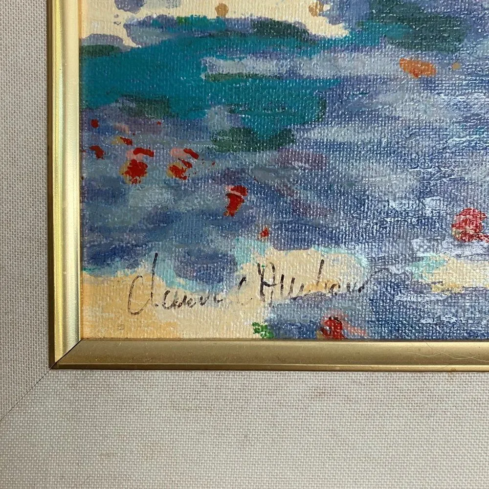 "Confidences" by Claude Cambour Serigraph Framed and Matted - Picture 3 of 6